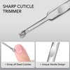 Cuticle Trimmer Cuticle Nippers, GAOY Cuticle Pusher Cuticle Remover Stainless Steel Nail Clippers Cutter Professional Manicure Pedicure Tools for Fingernails and Toenails