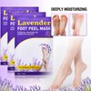 OUKEYA Foot Peel Mask (3 Pairs) -Get Rid of Foot Odor, For Baby Soft Skin Remove Dead Skin, Dry, Cracked Feet & Callus, Spa,Peeling Exfoliating，For Dry Cracked Feet Extreme.