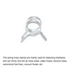 uxcell 20pcs 4mm Spring Band Type Action Fuel/Silicone Vacuum Hose Pipe Clamp Low Pressure Air Clip Clamp, Zinc Plated
