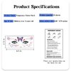 4th of July Face Tattoo Stickers for Kids Adults, 10 Sheets Independence Day Temporary Tattoo Red White Blue USA Flag Patriotic Party Supplies Fake Tattoos for Eye Makeup Face Decor