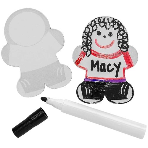 Fun Express People-Shaped Dry Erase Magnet Set - Colorful Reusable Whiteboard Magnets for Classroom Office Home Use & Creative Activities - Perfect for Organizing Teaching and Learning - 30 Pieces