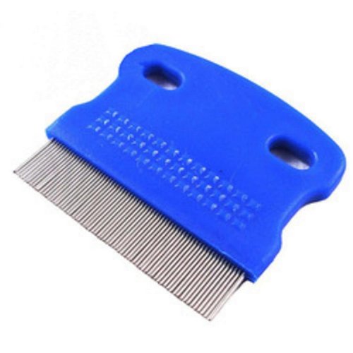 MauSong Lice Hair Comb Brushes Fine Egg Dust Nit Free Removal Stainless Steel Hair Accessories（Blue）