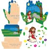 Tellingyou 24 Sets Easter Handprint Craft Kit for Kids Religious Praying Hands Craft Kits Easter Religious Christian Cutouts Crafts for Sunday School Fun Home Class Activities Party Supplies