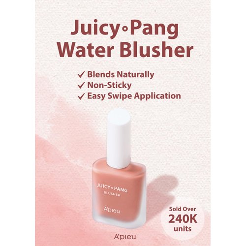 A'PIEU JUICY-PANG WATER BLUSHER (BE01 - Fig Pearl) Korean Liquid Blush For Cheeks K Beauty Makeup