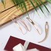 4 Pieces Sisterlock Retighten Tool, Dreadlock Tool for Hair, Dreadlock Crochet Needle, Loc Needle for Dreads, Dread Crochet Needle for Hair Extensions Styling Tools Loc Maintenance (Rose Gold, Gold)