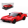 Mould King Speed Champion Corvette Super Car Building Toys with Acrylic Display Case, 27034 Model Car Kits Building Blocks, Classic Chevy Car Building Sets Race Car Kits for Adults Kids 8+(332PCS)