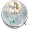 Fairy Mermaid Moon Medicine Vitamin Pill Box - Portable Pillbox case fits in Purse or Pocket