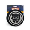 Dog Toy, Marvel, Plush Squeaker Black Panther Icon Black Silver