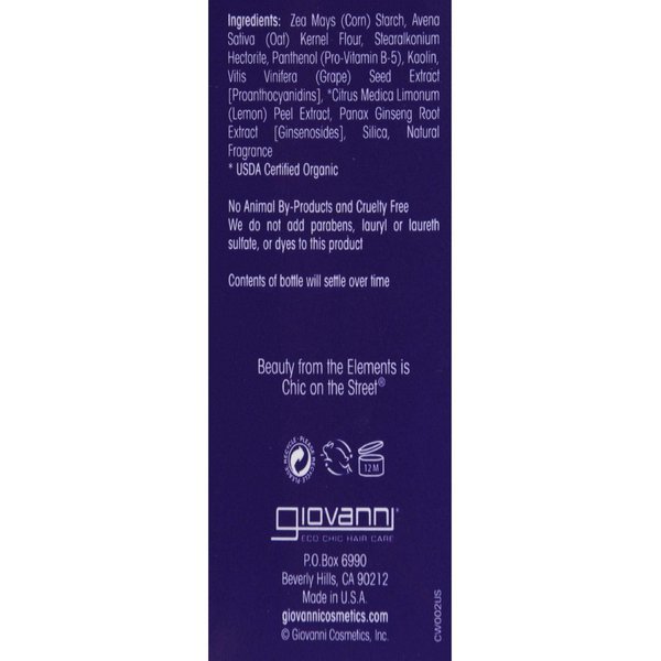GIOVANNI- Powder Power Dry Shampoo And Instant Volumizer- All Hair Types (1.7 Ounces)