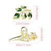 Yonchic 2-Piece Multiple Shapes Metal Hair Clips, Lily Hair Claws for Thin/Medium Thick Hair, Elegant Leaves Barrettes Strong Hold Hair Clamps Non Slip Cute Hair Catch Clip Accessories