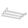 DecoBros Under Cabinet Wine Glass Stemware Rack Holder, Chrome