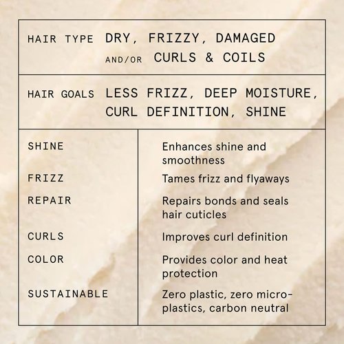 SUPERZERO Shine + Anti Frizz Hair Serum Solid Treatment Bar, Made With Clean & Organic Ingredients, Sulfate-Free, Cruelty-Free & Vegan