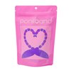 PONIIBAND Premium Hair Elastic Tie Bands Latex-Free (20mm x 2mm x 0.4mm, Pastel Mix) 2,000 pcs