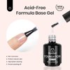 Beetles Top Coat Base Gel & Nail Glue Set-3Pcs No Wipe Top Coat & Base Coat with 5 In 1 Nail Glue Shine Effect Long Lasting Soak Off Uv Light Lamp Diy Home for Women Girls