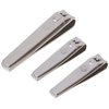 Nail PRO 3-Piece Clipper Set with Case - 3 Stainless Steel Nail Clippers Including Fingernail & Toenail Nail Cutters for Groomed Nails - Manicure & Pedicure Kit for Men & Women