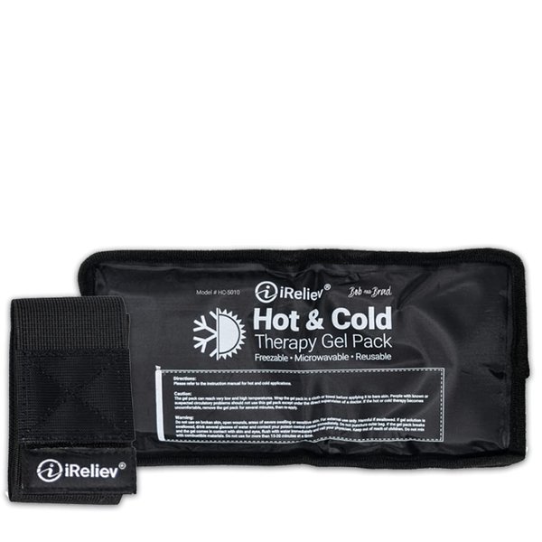 Ice Pack for Hot & Cold Therapy Gel Pack - Hot & Cold Relief, Reusable, Freezable & Microwaveable, Pain & Muscle Soreness, Arm, Leg, Knee, Shoulder, Back Pain Relief, Compression Pack & Strap