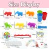 Counting Animals with Matching Sorting Cups Sorting toys Preschool Learning Activities Manipulatives for Math Educational Matching Games with Sorting Toys for Toddlers Preschool for Kids Aged 3+