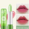 3PCS Aloe Vera Lipstick,Aloe Vera Color Changing Lipstick,24H Long Lasting Nutritious Soothing Aloe Vera Lip Balm,Magic Moisturizer Temperature Color Change Aloe Vera Lip Gloss Lip Care Set for Women