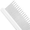 Dog & Cat Combs For Grooming Long Haired Cats & Dogs - Top Pet Detangler Brush For Long & Curly Hair - Comb Removes & Prevents Matted Fur - Perfect For Goldendoodle, Poodle Mixes, and Cat Undercoat