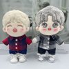 niannyyhouse 10cm 15cm 20cm Plush Doll Clothes Solid Pants Flip Over Jeans Soft Stuffed Plush Toy Dress Up Accessories (b2, 20cm)