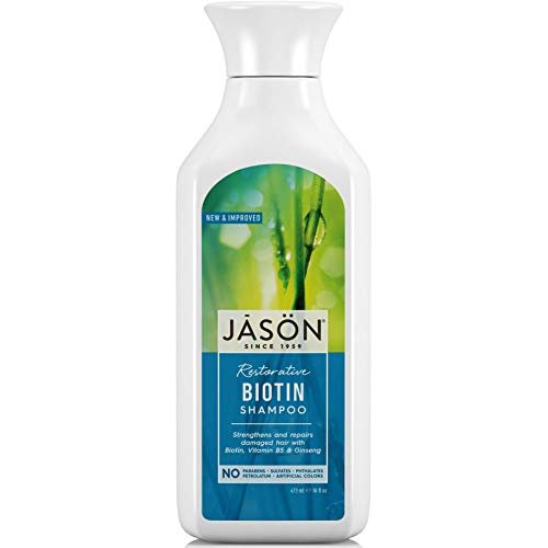 Jason Restorative Biotin Pure Natural Shampoo (473ml, No Parabens) by Jason Natural