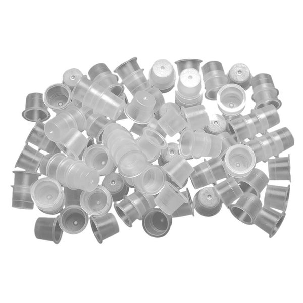 Tattoo Ink Caps, ATOMUS 300pcs Mixed Tattoo Ink Cups Small Medium Large Plastic Tattoo Microblading Pigment Ink Cups Caps Holder