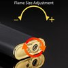 Magic Dual Flame Dragon Lighter, Dragon Dual Fire Lighter, Creative Windproof Dragon Torch Lighter, Cool Dual Jet Flame Butane Lighter, Refillable Butane Lighter for Outdoor Indoor(Black)