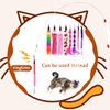 KALIONE Cat Worm Toy Refills Pack, 8 PCS Cat Toy Wand Replacement, Cat Wand Attachments, Cat Feather Toys, Cat Wiggly Toy, Fuzzy Cat Toy Fishing Pole Refill for Interactive Indoor Cats Kitten, Style B