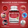 Premium Natural Balance Blend Complex Supplement - Natural 20 Herbs and Vitamins with Cinnamon Non-GMO Vegan, for Men Women, 60 Capsules