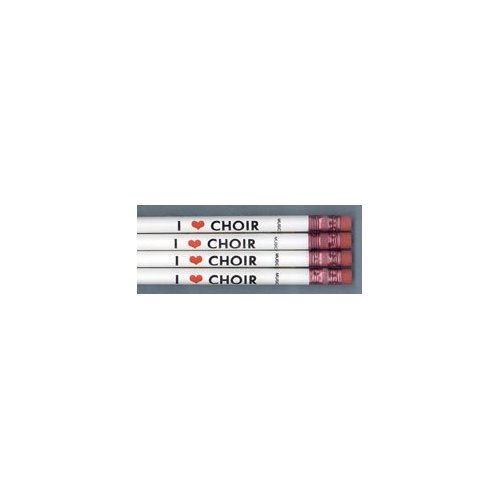 I Love Choir Pencil Pack of 10