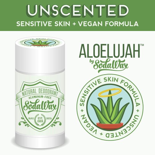 Aloelujah™ Baking Soda-Free Natural Deodorant UNSCENTED (3.3oz/93g) Any 3 items SHIP FREE