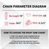 E & S 3 Pack Chain Saw Chain 18 Inch .063" Gauge .325" Pitch 68 Drive Links, Semi Chisel 18 Inch Chainsaw Chain for Stihl Husqvarna Chainsaw