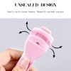 Uranian Eyelash Curlers Partial Eyelashes Curlers Plastic Lash Curler with 1 Replacement Silicone Refill Pads Protable Makeup Cosmetic Tools for Eyes