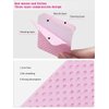 TEOYALL Lint Free Nail Wipes, 400 PCS Non-Woven Fabric Nail Cleaning Pads Pink Lash Extensions Glue Cleaning Wipes Nail Salon Supplies (400 PCS)