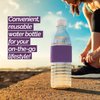 Copco Hydra Reusable Tritan Water Bottle with Spill Resistant Lid and Non-Slip Sleeve, 16.9-Ounce, Purple