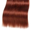 Reddish Brown Straight Bundles Human Hair Auburn Bundles Color 33 Human Hair Bundles Double Weft Remy Hair Extensions Wet and Wavy Bundles Silky and Soft for Black Women 24 26 28 Inch