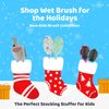 Wet Brush Ready School Set for Kids Hair Detangling Hairbrush with Hair Bands, Pencils and Pouch, Multicolor (ZWR835RESTSC)
