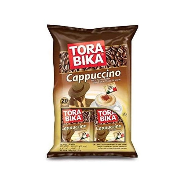 Torabika Cappuccino Instant Coffee 20-ct, 500 Gram