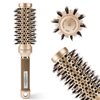 precious harvest Round hair brush Ceramic ion hair brush Professional salon and home hair blow styling Lightweight round hair brush, non-electric(32mm)