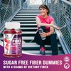 Fiber Supplement Gummies for Digestive Health & Regularity Support, Sugar-Free 4g Fiber Gummy for Adults, Daily Probiotic Supplements, Natural Prebiotic Fiber Gummy, Plant Based - 60 Gummies