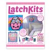 LatchKits Latch Hook Kit for Wall Hangings & Mini-Rugs - Cupcake - Craft Kit with Easy, Color-Coded Canvas, Pre-Cut Yarn & Latch Hook Tool - Perfect DIY Craft for Kids - Ages 6+