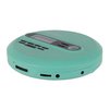 Jensen CD-65 Teal Portable Personal CD Player CD/MP3 Player + Digital AM/FM Radio + with LCD Display Bass Boost 60-Second Anti Skip CD R/RW/Compatible Sport Earbuds Included (Limited Edition Color)