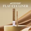 NOON'S UP Flat Eye-Liner - Waterproof Liquid Eyeliner Pen | Ultra-Slim & Bold Honey Brown Eyeliner Liquid | Quick Dry Waterproof Eyeliner Pen |Eye-Defining Brown Liquid Eyeliner 0.018 Fl Oz