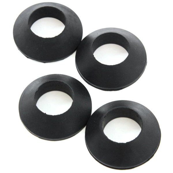 Red Hound Auto D-Ring Shackle Isolator Compatible with Jeep Towing Off Road Kit 3/4 Inches Silencer Clevis 4pc Set