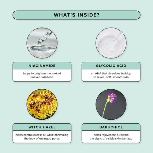 Avatara - Kombucha The Clean Sweep Face Toner, Glycolic Acid Toner for Face, Face Exfoliator with Witch Hazel and Bakuchiol, Calming Pore Minimizer for Face, Hydrating Skincare for Teens, 4.05 fl. Oz