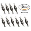 Acekit Quick Set Up Brass Fishing Sinker with Inner Swivel (#5-10pcs)