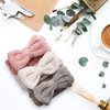 3 Pack Spa Headbands Microfiber Bowtie Headbands Makeup Headband Skincare Headbands Facial Headband Face Wash Headband Face Washing Headband Towel Headbands for Women for Washing Face(White,Pink,Gray)