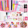 Axirata 1000+PCS Fashion Designer Kit for Girls Creativity DIY Arts & Crafts Kit for Kids with Fashion Design Sketchbook, 4 Mannequins, Sewing Kit for Teen Girls Birthday Gift Age 6 7 8 9 10 11 12+