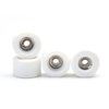 SAIKOOWA 4pcs Apex 68D Urethane Fingerboard Wheels,7.5mm Diameter -ABEC-9 Ultra Spin Chrome Steel Bearings with 1pcs Fingerboard Tool (White)