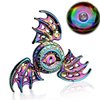 Phoenix Cool Fidget Hand Spinners Dragon Wing Finger Spinner Metal Focus Stainless Steel Fingertip Gyro Stress Relief Spiral Twister Toy Party Favors Birthday Gift for Kids Adults(Rainbow)